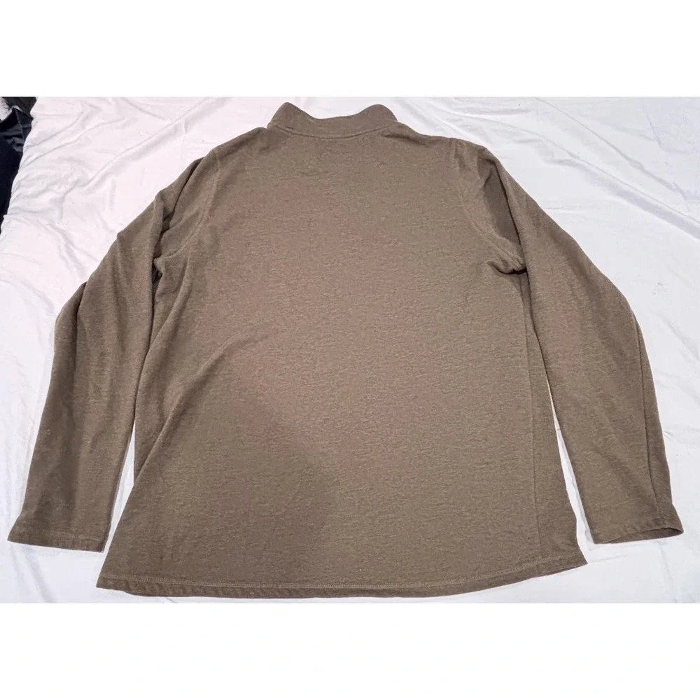 Browning Pullover Mens 2XLT Brown 1/4 Zip Thermal Fleece Outdoor Hunting Top